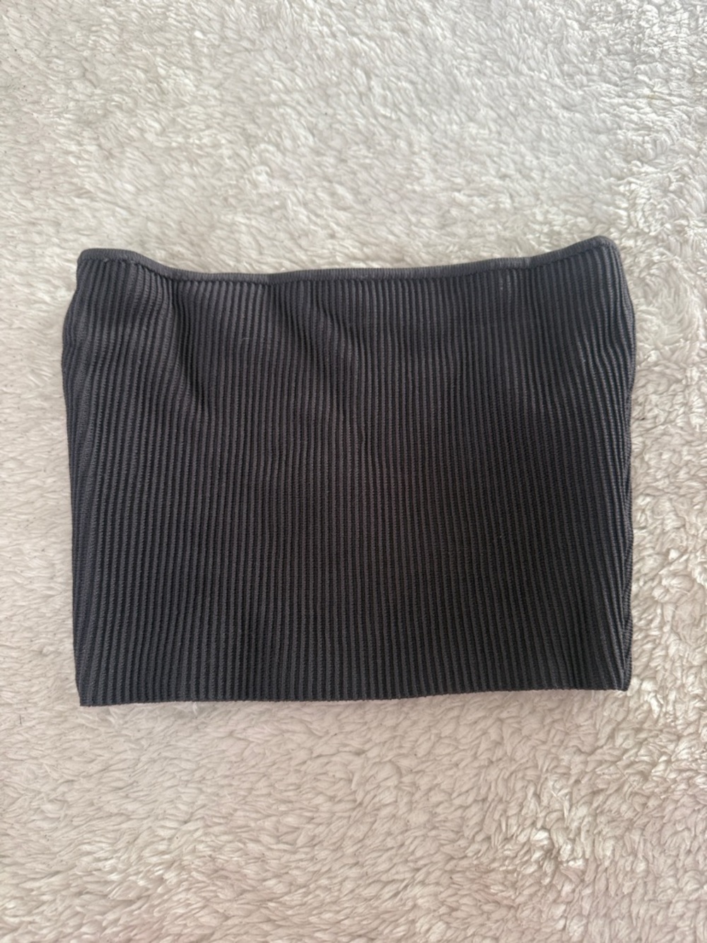 Babaton Charcoal Ribbed Tube Mini Skirt